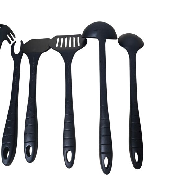 Calphalon Cooking Utensils Black Nylon Set of 7 Heat Resistant To 400 Degrees - Picture 5 of 11